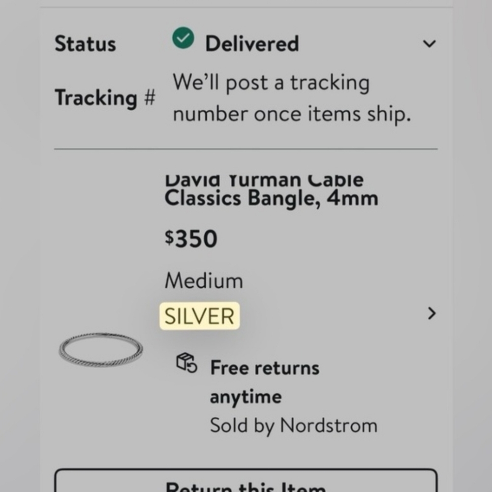 David Yurman Silver Cable Classic Bangles - Picture 7 of 8